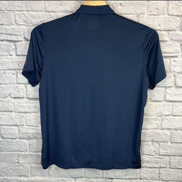 Lot Of 4 Adidas Men USA Athletic Short Sleeve Striped Golf Polo Shirt‎ Sz Large - Picture 9 of 14